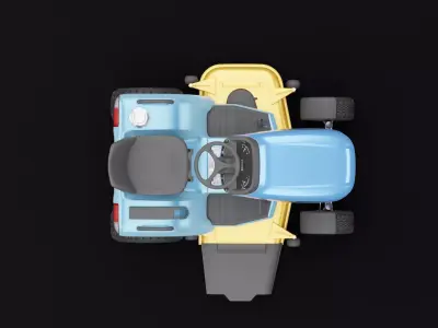 Lawn Mower Tractor 3D model