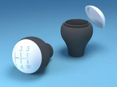 Gear Shifter Knob Container Free 3D print model