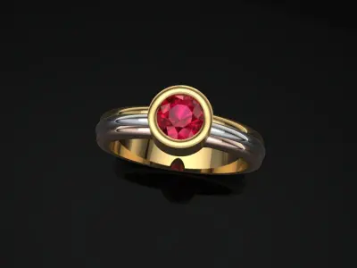  Vintage Cartier Ring 3D print model