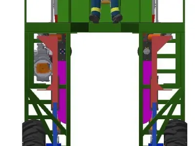 Cosechadora de arandanos  3D model