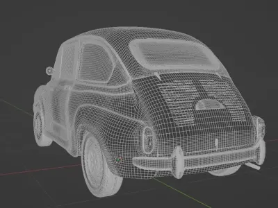 Zastava 750 Fiat 600 3D model