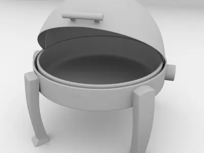 Round Chafing Dish 3D model