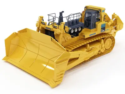 Super dozer Komatsu d575 3D model