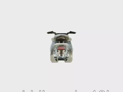 Sleek Snow Racing Sled TripleSki Model Pack Low-poly 3D model