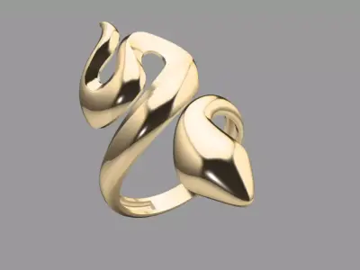 light weight snake ring 3D print model