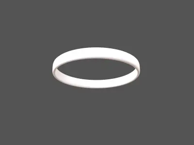 Silicone Wristband v1 002 Low-poly 3D model