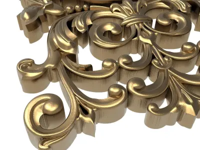  decorative pattern ready for 3D printing 3D model