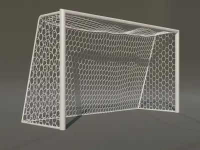 Soccer-Football Goal - Pack Low-poly 3D model