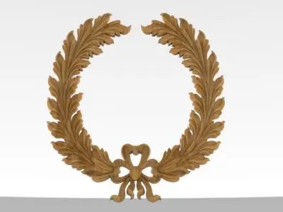 3d modeling------- Ornament of a plant branch ---------STL file 3D print model