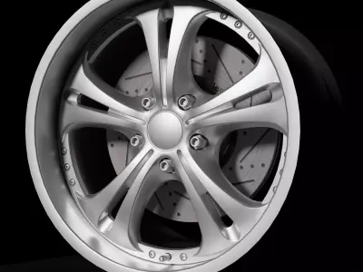 Kranze Cerberus II - Wheels - Game Ready Low-poly 3D model