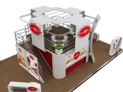 Booth Exhibition Stand a543a 3D model