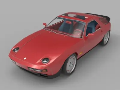 1981 Porsche 928 3D model