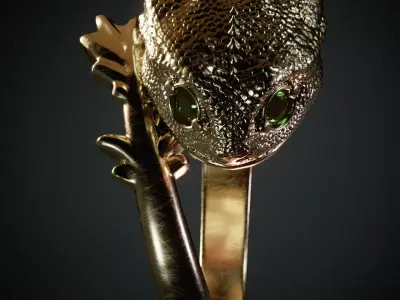 ring dragon 3D print model