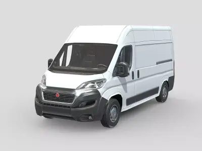 Fiat Ducato Panel Van 2014 Low-poly 3D model