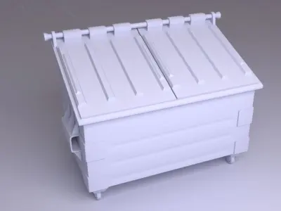 Dumpsters trash can Free 3D model