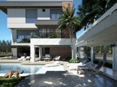 Modern Villa project 4  3D model