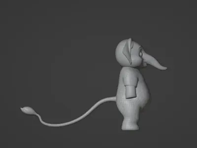 3D Elephent character  3D model