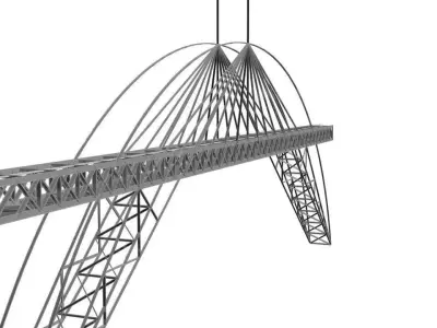 railway bridge 3D model