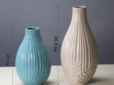 NORDIC MATTE FLOWER VASE 3D print model