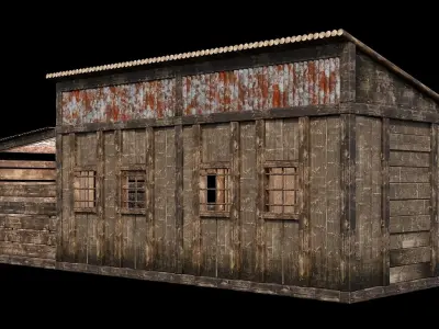 Medieval Houses 69- 4K Textures Game Ready Low-poly 3D model