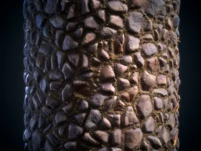 Stone Floor Material - VOL 11 - Maps - SBsar Texture