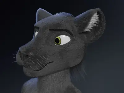 Niko Anthro Panther 3D model