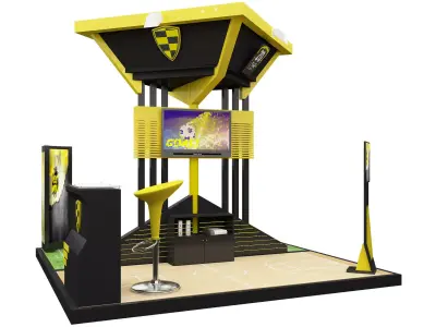 Booth Exhibition Stand a616b 3D model