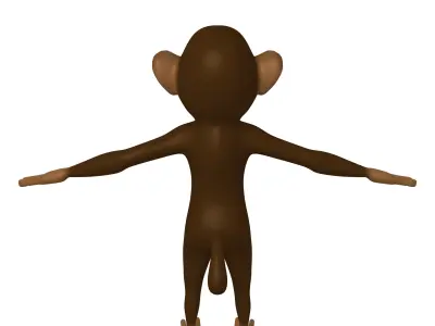 Monkey cartoon 3D model