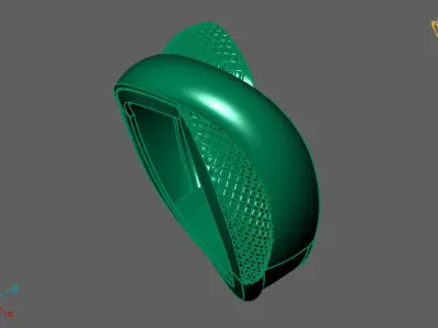 Women Ring Fancy Ring Plain light weight STL 3DM Printable 3D print model 4