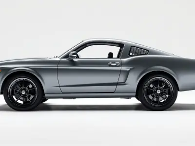 Classic Mustang Car 3D Model with Wild Spirit Low-poly 3D model