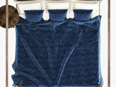 Restoration hardware martens four-poster bed 3D model