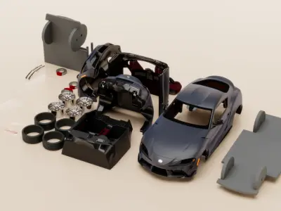 Toyota GR Supra 2022 3D print model