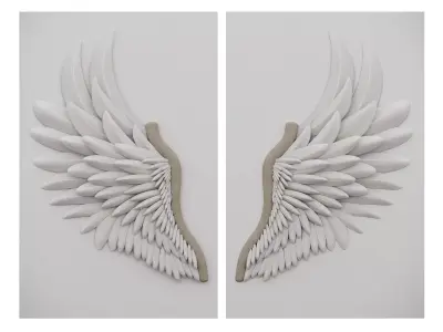 3d Art 02 Wings Low-poly 3D model