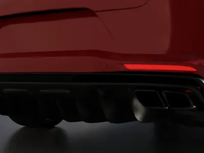 Car Rigged - Porsche Panamera 3D model