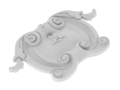 Cartouche Ornament 005 3D model