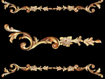 Classic carved 025 3D model