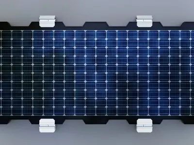 160W 1480x670x35mm New Frame Solar Panel 3D model