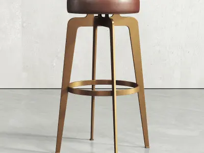 Bar Stool 110 Low-poly 3D model
