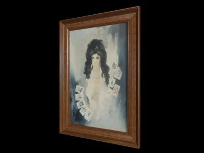 Madam Nizma Oil Painting 3D model