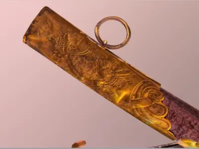 sowrd two swords 3D model