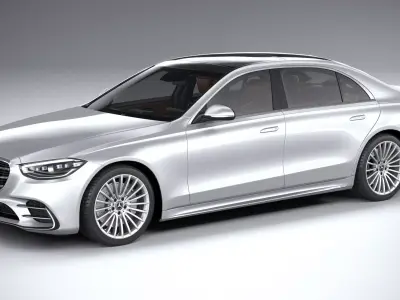 Mercedes-Benz S-Class AMG long 2021 3D model