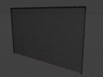 Metal Fence Free 3D model