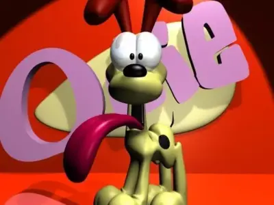 Odie 3D RIGGED Low-poly 3D model