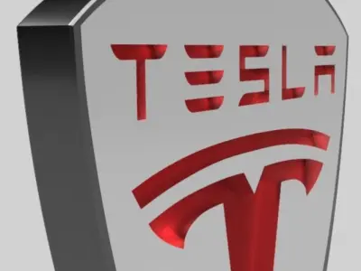 Tesla 3d logo 2 3D model