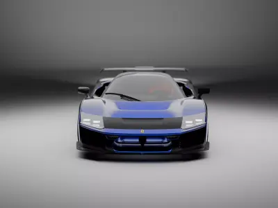 Ferrari F80 Realistic Model Fully Rigged 3D model
