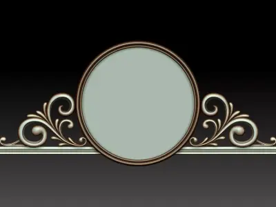 Mirror ornate frame 3D model