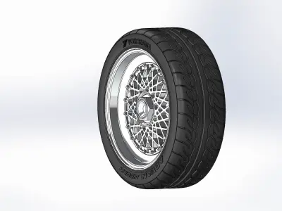 Wheel BBS RS 18inch for scale model 3D print model