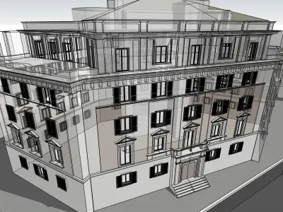 Residential Building in Via Ombrone 14 Rome Italy 3D model