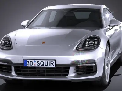 Porsche Panamera 4 E-Hybrid 2017 3D model