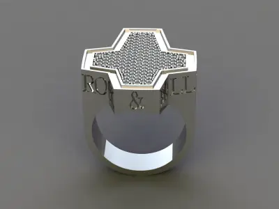 ROCK AND ROLL RING 3D print model